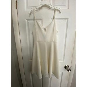 Haute Monde Short White Dress